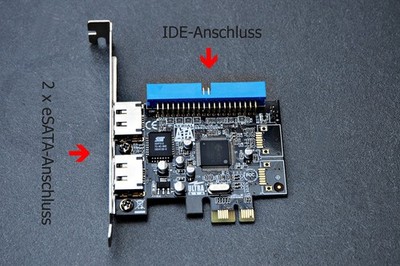 Hama - eSATA plus IDE - PCi Express Card  - neu - Handbuch - CD