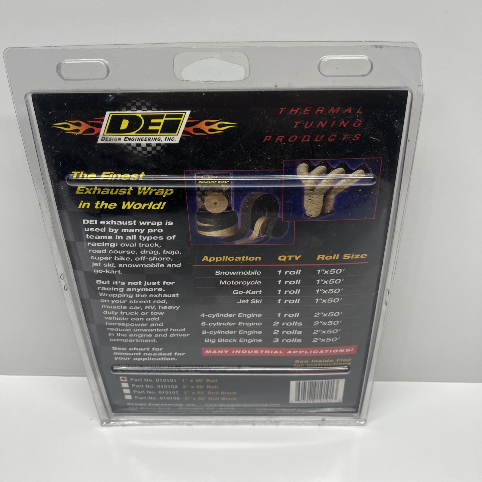 DEI 1" x50' Exhaust Manifold Header Heat Wrap Tan High Temp NEW 2 PACK deal