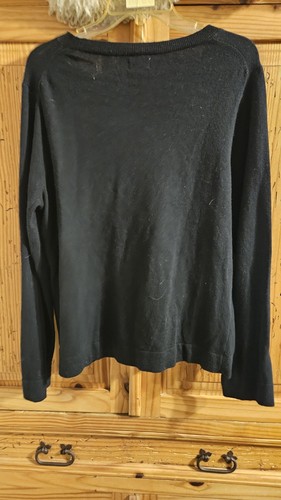 Womens J. Crew Teddie Sweater Black Size XL - Picture 2 of 3