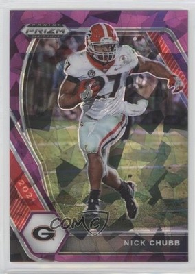 2021 Panini Prizm Draft Picks Purple Ice Prizm 137/149 Nick Chubb #90 n1u
