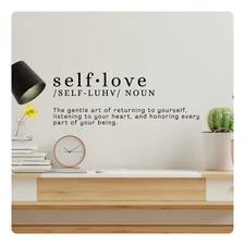 Self Love Inspirational Wall Decal Sticker Quote Art Vinyl Decor Positive Saying