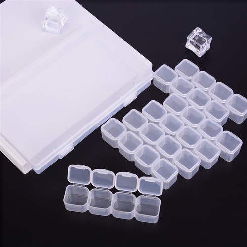 28 Slots Nail Art Storage Box Plastic Transparent Display Case Organizer Hol. Nm - Picture 5 of 9