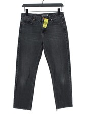 Mint Velvet Women's Jeans UK 8 Grey 100 Cotton Cropped