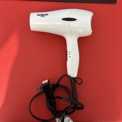 Conair 1875 Watt Mid-size Styler Hair Dryer White Model: 303wmr TESTED