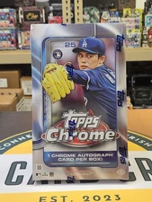 2025 Topps Chrome Baseball Factory Sealed Hobby Box