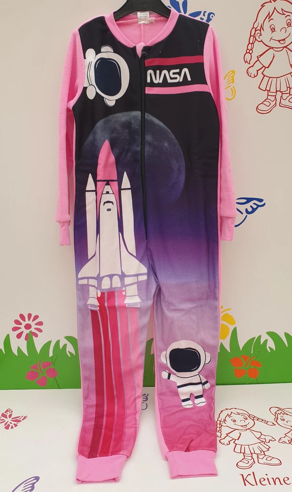 UNITED LABELS Jumpsuit Overall Schlafanzug NASA Weltraum Größe 122/128 134/140 146/152