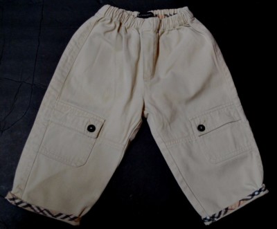 Beautiful Designer BURBERRY Boys Beige Cotton Pants 18 Months - Main Image