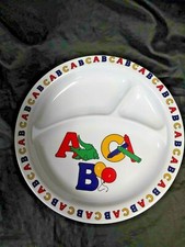 Parenting Melamine ABC Divided Plate  8 1/2"