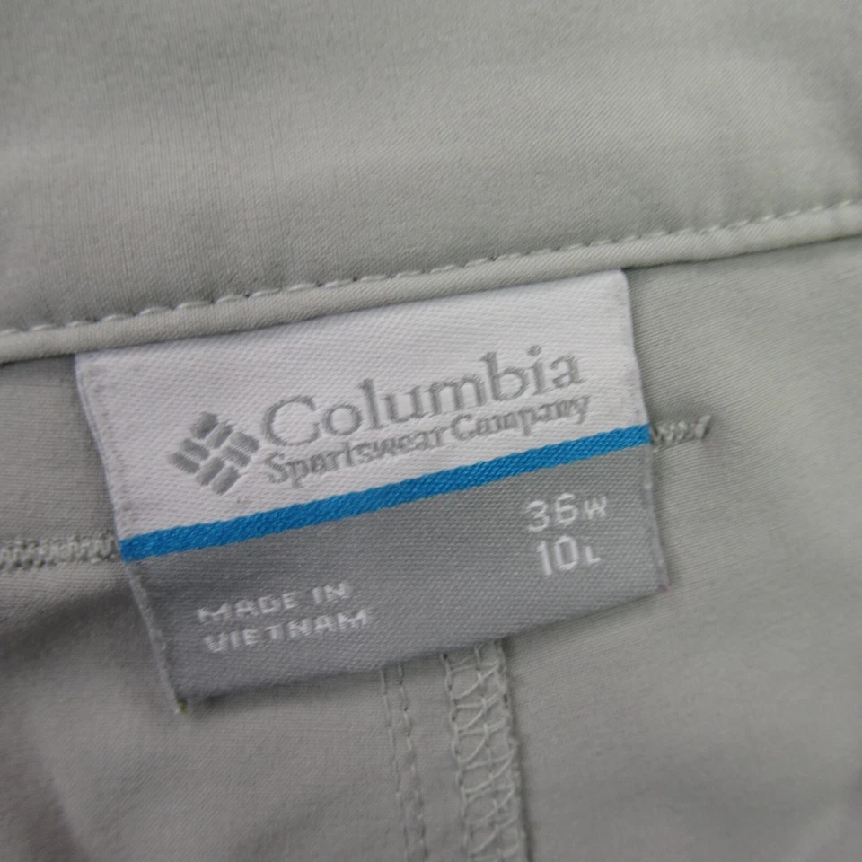 Pantalones Cortos Columbia Para Hombre 36 Bolsillos Botón Ligeros Aire Libre Chino Senderismo Foto 3 de 4
