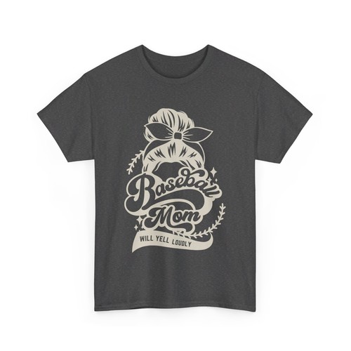 Baseball Mom Unisex Heavy Cotton Tee - Picture 24 of 45