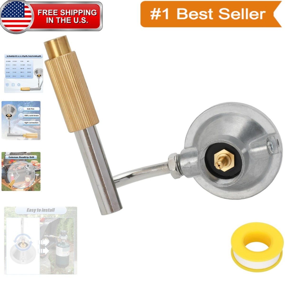 Easy-to-Install Coleman Roadtrip Grill Regulator - 2-Year Warranty
