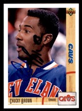 1991 Upper Deck Basketball #393 Chucky Brown Signed Autograph (no COA) *d2