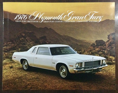 1976 Plymouth Gran Fury Brougham Sedan Wagon Custom Vintage Original Brochure - 第 1/5 張圖片