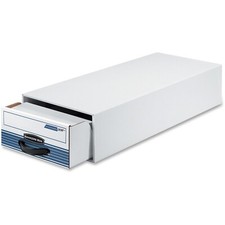 Fellowes Stor/Drawer Plus File, 10-1/2"x6-1/2"x25-1/4", White/Beige