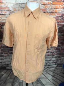 peach linen shirt mens