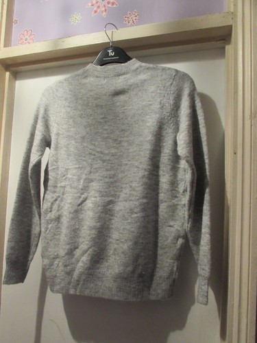 LADIES GREY CHRISTMAS/STAR THEMED/PATTERNED JUMPER WITH SEQUINS SIZE S BY PAPAYA - Picture 6 of 6