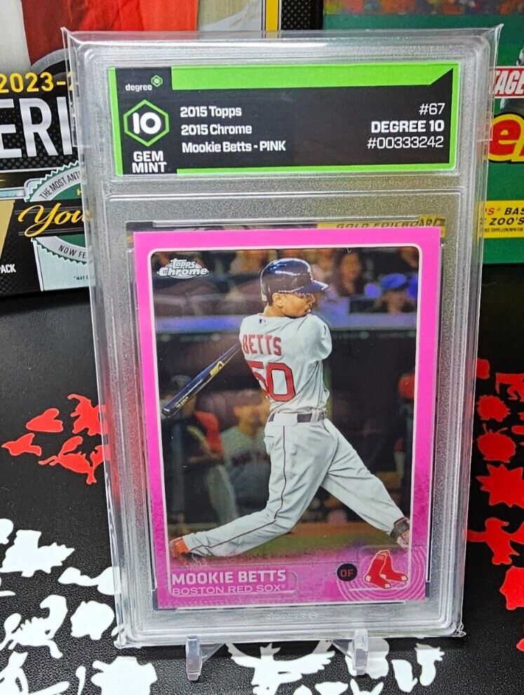 2015 Topps Chrome MOOKIE BETTS Pink Refractor 2nd Year #67 - DEGREE 10