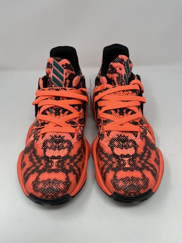 New Adidas Harden Vol.4 Gila Monster/Coral Basketball Shoes Men Size 8 FV4151 - Picture 2 of 6