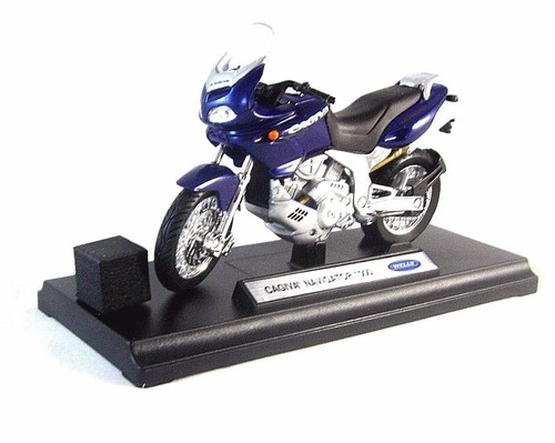 CAGIVA NAVIGATOR 1000, MODELO DE COLECCIONISTA DE MOTOCICLETA DIECAST AZUL WELLY 1/18, NUEVO - Imagen 4 de 12