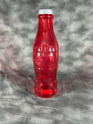 #ad #ad 12 in COCA COLA PLASTIC BOTTLE BANK RED KIDS MONEY DESK OFFICE HOLIDAY GIFT $16.99
