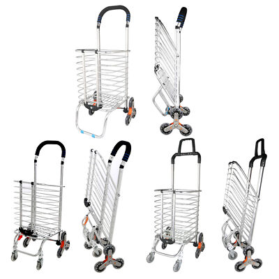 Urban Stair Climbing Cart 6/8 Wheels Folding Grocery Laundry