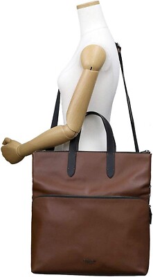 COACH 牛革ショルダーバッグF50712 GRAHAM FOLDOVER NWT COACH F50712 GRAHAM FOLDOVER TOTE CROSSBODY MESSENGER