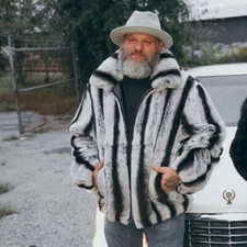 Winter Full Pelt Real Fur Coats Natural Rex Rabbit Fur Bomber Jackets