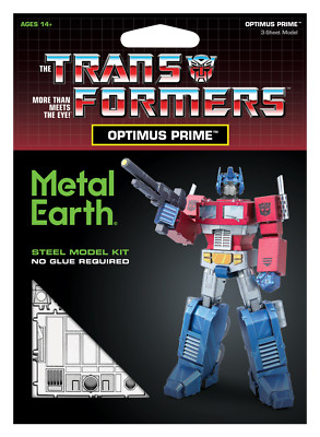 Fascinations Metal Earth Transformers OPTIMUS PRIME in Color 3D Model Kit MMS469
