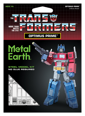 Fascinations Metal Earth Transformers OPTIMUS PRIME in Color 3D