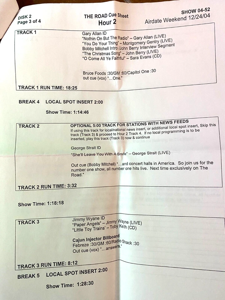 12/24/04 THE ROAD LIVE РОЖДЕСТВЕНСКИЙ СПЕЦВЫПУСК: GARTH, TRAVIS, FAITH, TOBY, VINCE, REBA - Изображение 3 из 4
