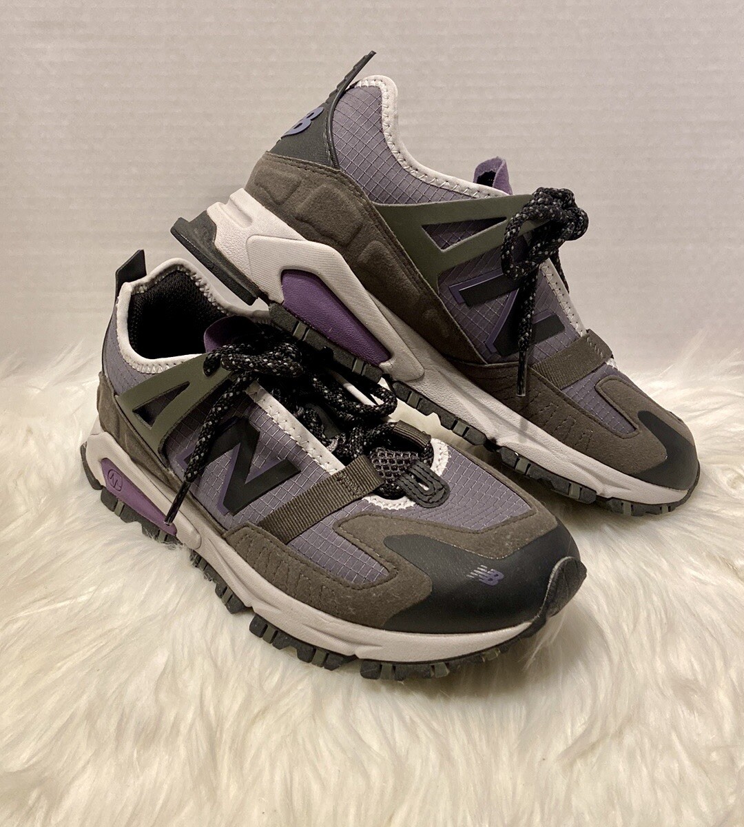 New Balance XRCT Grey with Purple Sneaker Size 7 | eBay display picture 3