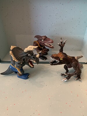 Vintage 1996 Mattel Extreme Dinosaurs Lot Spike-Bullseye & Evil