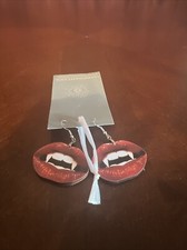 Vampire Fangs Wood Earrings Dracula Monster Gothic Horror Goth Jewelry Gift