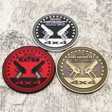 3D Metal Car Emblem Rear Trunk Body Door Fuel Tank Cover Badge 4x4 Decal Sticker