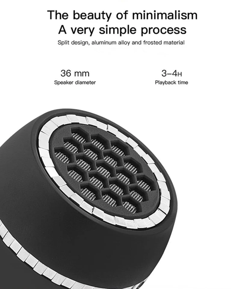 Altavoz Portátil Leadsound, Cristal 3W 27mm 8Ω Mini Altavoz Inalámbrico con 3.5mm Foto 3 de 4