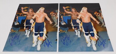 Ricky Morton Robert Gibson Rock & Roll Express Signed 8x10