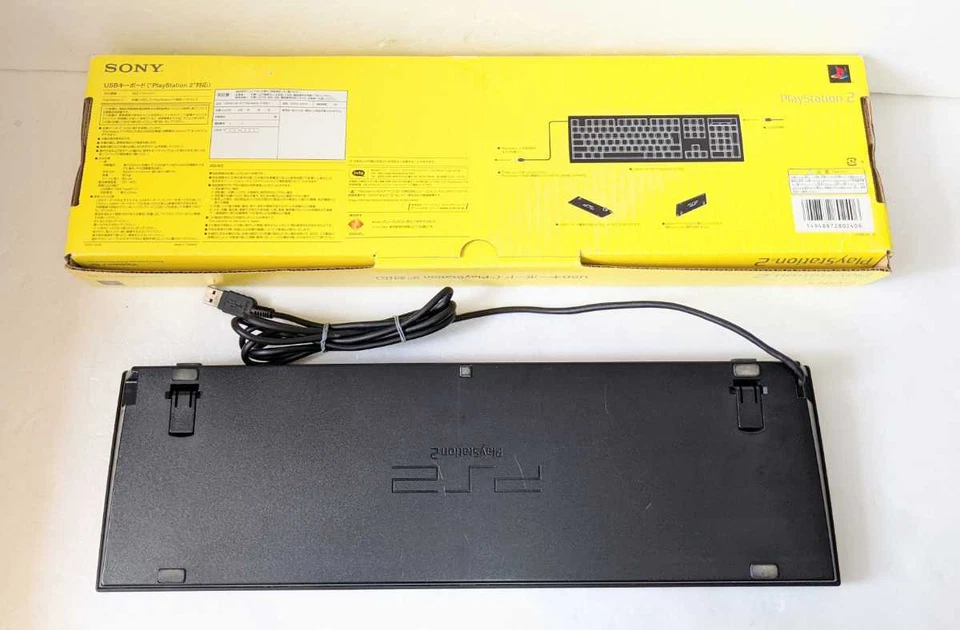 Sony PlayStation 2 USB Keyboard SCPH-10240 PS2 Used Controller Black W/ Box JP - Image 2 of 4