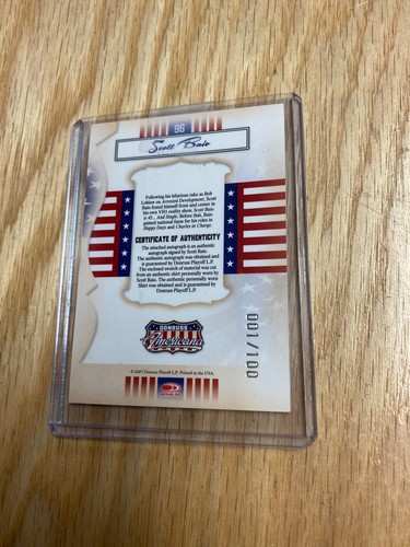 2007 Donruss Americana Scott Baio Shirt & Autograph Card #’d 1/100 - Picture 3 of 4