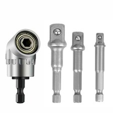 Socket Adapter Set Hex Shank to 1/4" 3/8" 1/2" Impact Driver Drill 3 pcs Color