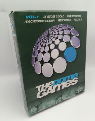 The Dome Games Vol. 1 (PC) - Big Box, OVP - Mechcommander, Civ 2, n.i.c.e 2 