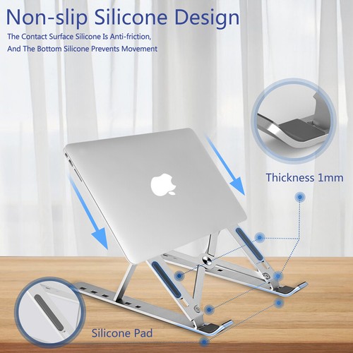 Laptop For Macbook Desktop Foldable Holder Accessories Portable Office Stand - Picture 2 of 11