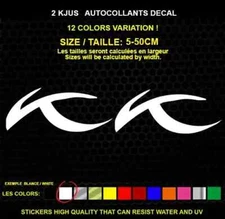 2 KJUS sticker genuine decal sticker WATERPROOF STICKERS