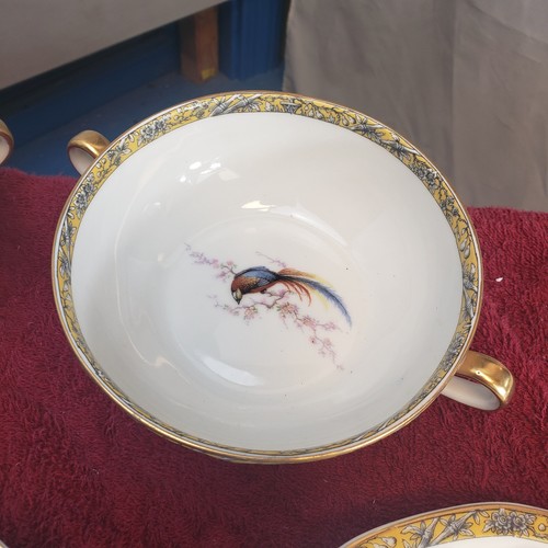 Juego de vajilla Theodore Haviland Limoges Baraboo pequeño borde dorado 10 piezas - Imagen 5 de 17