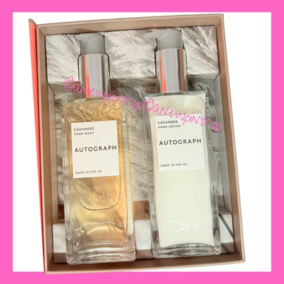 MARKS & SPENCER M&S Autograph Cashmere Hand Wash & Lotion 200ml x2 Gift Set Marks *Discontinued*