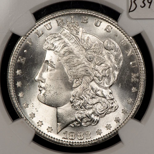 1882-S Morgan Dollar - Frosty Semi Proof-Like - NGC MS 65 - VIDEO - SKU-B3947