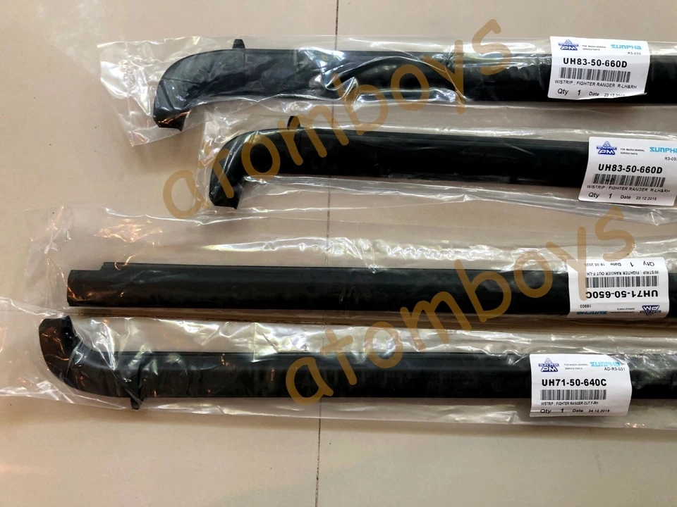 1998-2006 Ford Courier Ranger TRUCK PICKUP WINDOW GLASS SEALS DOOR WEATHER STRIP - Image 2 of 4