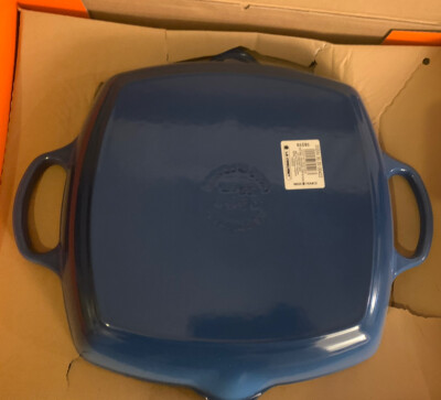 Le Creuset Signature Deep Square Grill, 30cm- Marseille Blue ( New