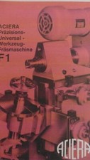 Aciera F1 Universal Milling Machine German Sales Brochure