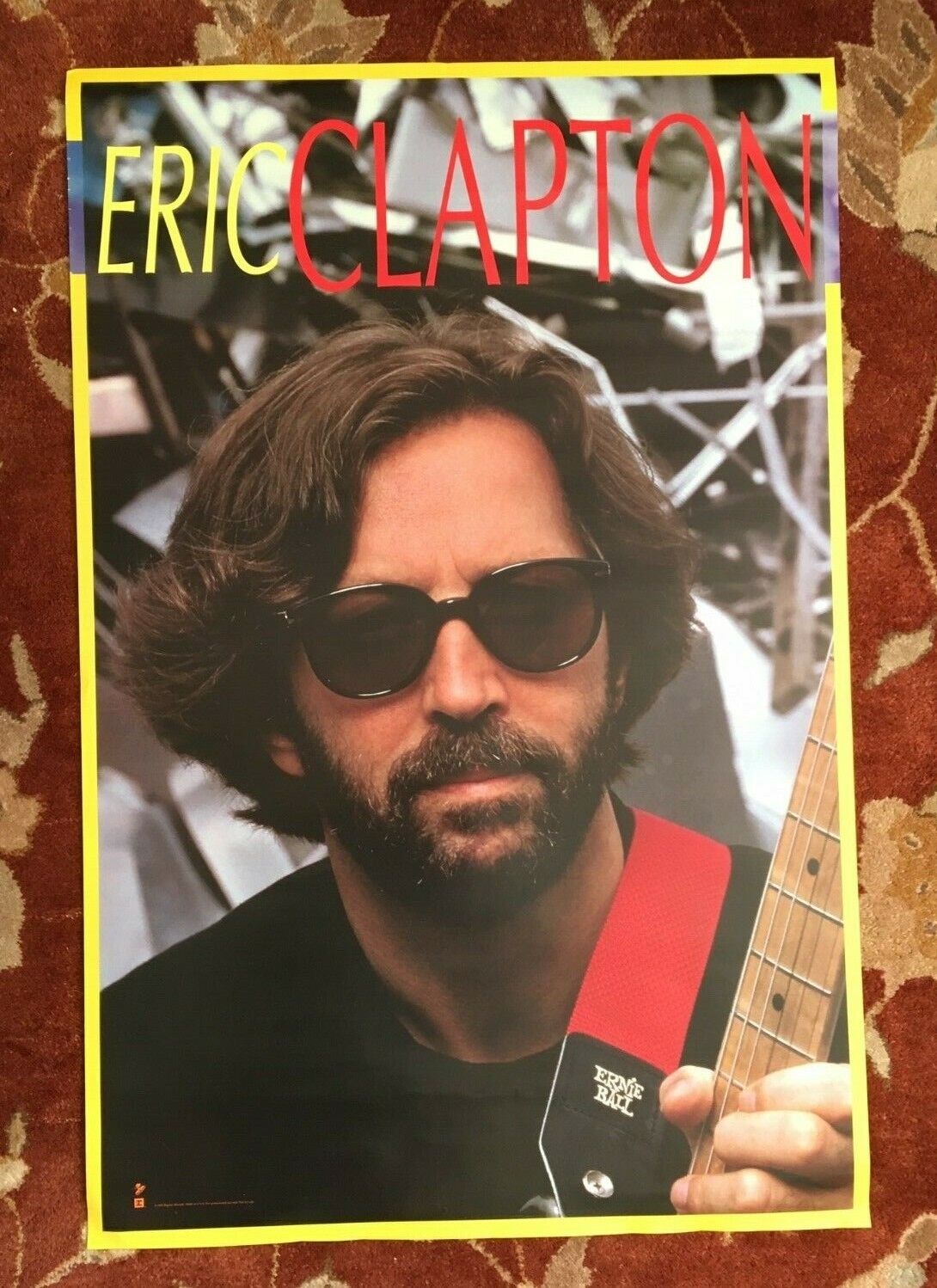 Eric Clapton Journeyman Pretending Rare Original Promo Poster Ad Framed!