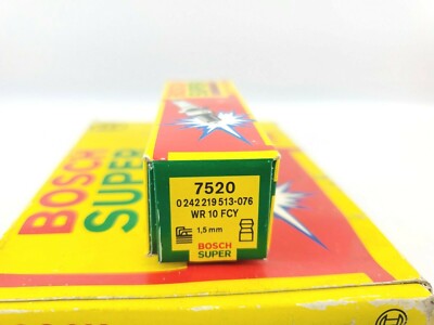 NOS Vintage Bosch Super 7520 Spark Plug Single 1x WR10FCY 0242219513